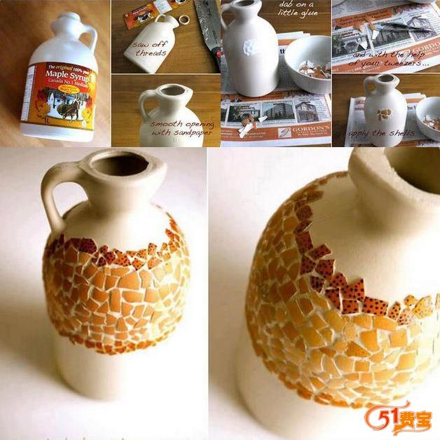 用鸡蛋壳改造漂亮陶瓷用品