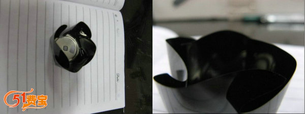 废软盘DIY书签和黑色牡丹花