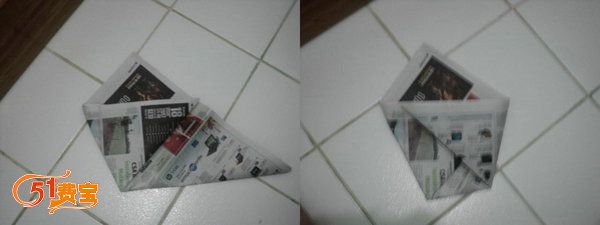 如何用废报纸折一次性垃圾桶