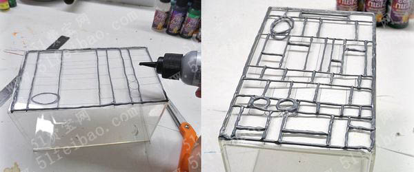 玻璃手工制作之DIY马赛克灯的做法