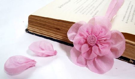 无纺布袋DIY粉色玫瑰书签胸花