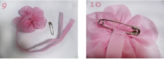 无纺布袋DIY粉色玫瑰书签胸花