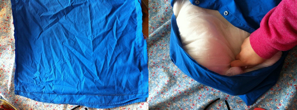 旧衬衫改造抱枕枕套