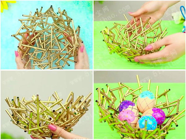 很有创意的复活节彩蛋装饰作品