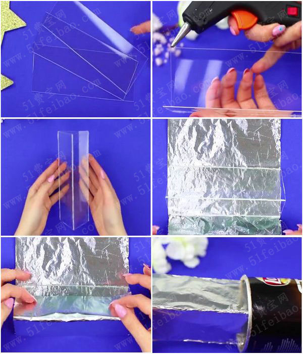薯片桶手工制作diy星星万花筒教学