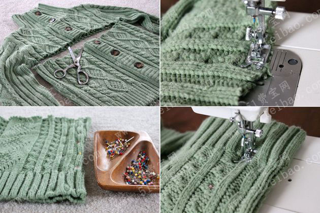 过气毛衣改韩版带纽扣女士围脖围巾