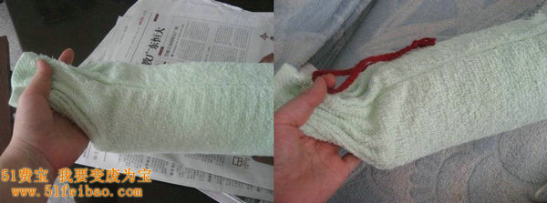在家里利用闲置毛巾自制一个防颈椎病的保健枕头
