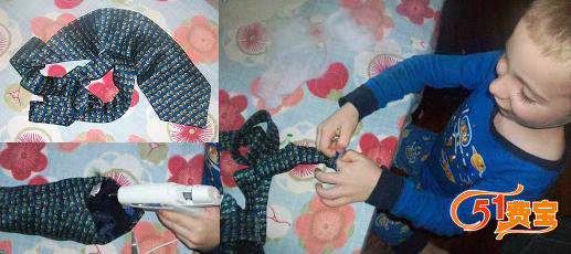 儿童手工课，用旧领带变废为宝做玩具蛇