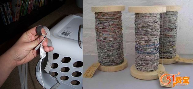 怎么利用废纸DIY编织用环保纱线