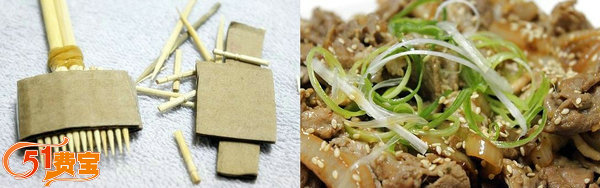 DIY一次性筷子：自制方便好用的厨房刮葱器
