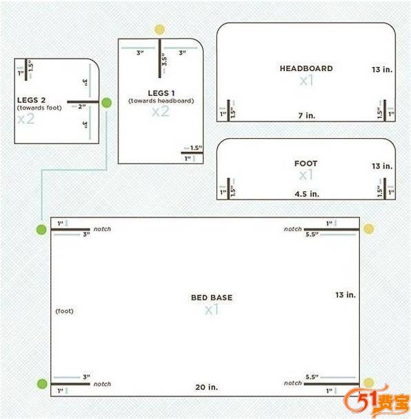 瓦楞纸板DIY玩具公主床