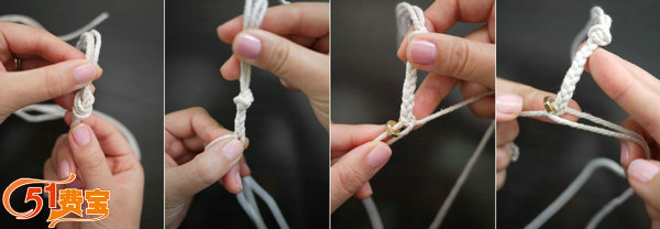 五金零件再利用：编织螺母手链