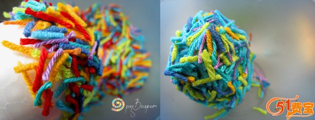 怎么制作复活节彩线鸡蛋