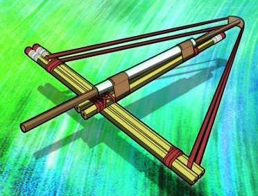 DIY自制十字弩手工玩具效果图