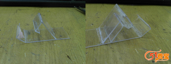 用废CD盒给小米手机做一个透明支架