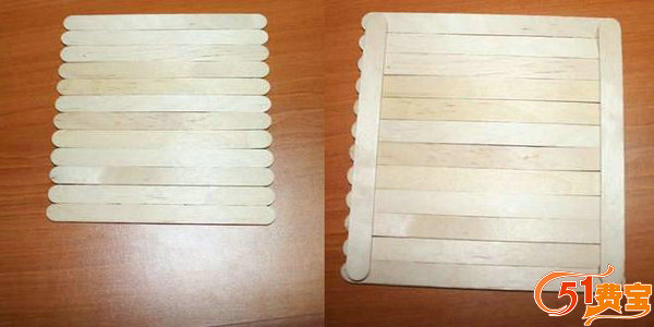 DIY雪糕棍制作木质精致收纳盒