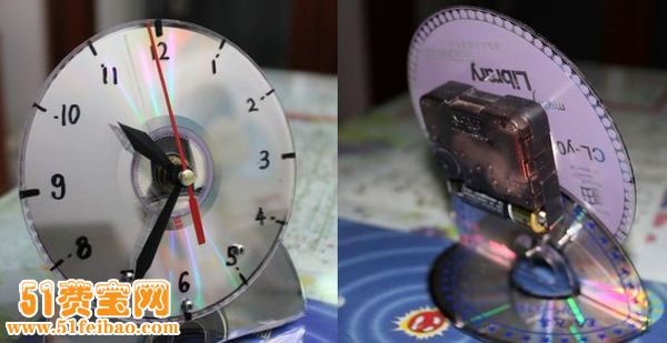 环保DIY：怎么利用废光盘做时钟