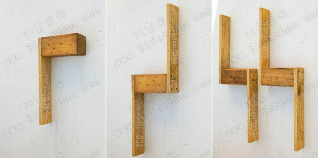 托盘家具DIY：做开放式实用吊柜