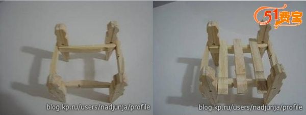 利用废木架如何做迷你小椅子