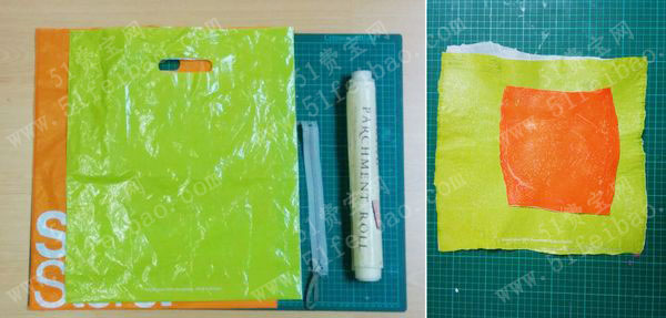 废弃塑料袋无害化改造diy环保笔袋