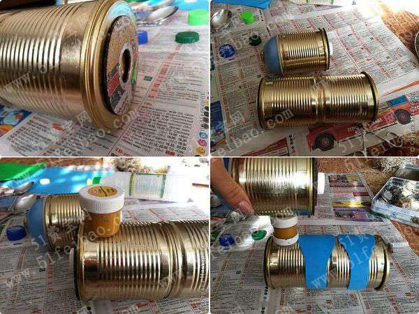 废旧品改造利用制作科技玩具机械小狗摆件