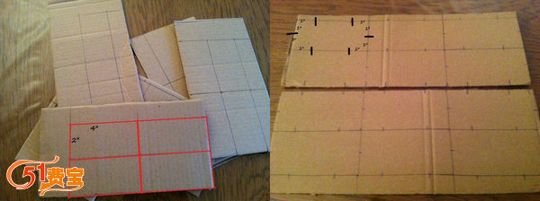 用废纸板自制拼图纸卡积木