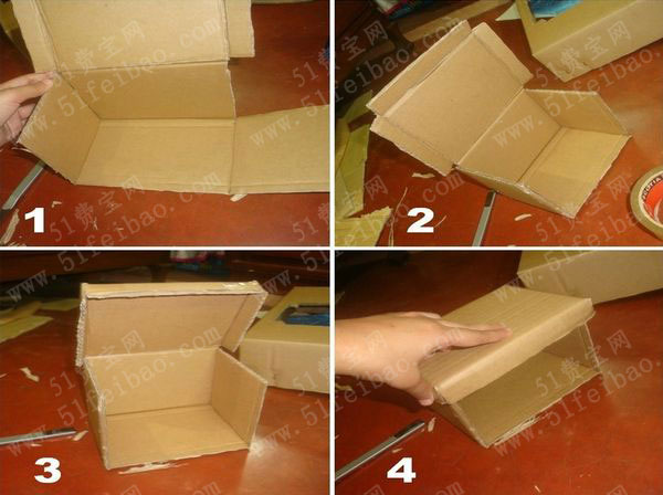 硬纸板手工自制双层首饰盒/首饰箱2