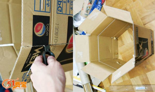 手工制作环保家具：废纸箱DIY家庭组合收纳柜