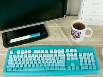 改造旧键盘DIY自制缤纷彩色个性键盘