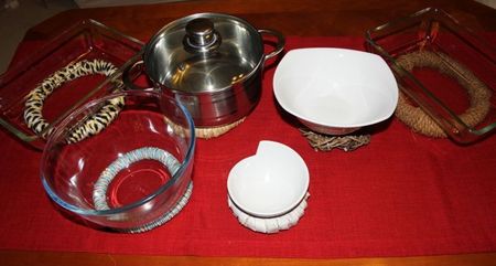 废物利用五种常见废品，DIY家庭实用圈圈杯垫/锅垫