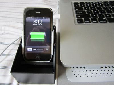 妙用iphone原装包装盒手工制作苹果手机支架