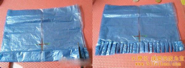 塑料袋变废为宝DIY手工毽子