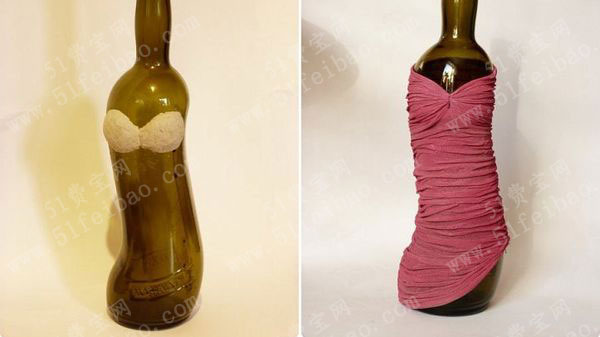 如何利用废酒瓶DIY婀娜身段的女体项链架