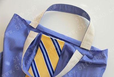 小孩旧衬衫旧领带改造diy书包