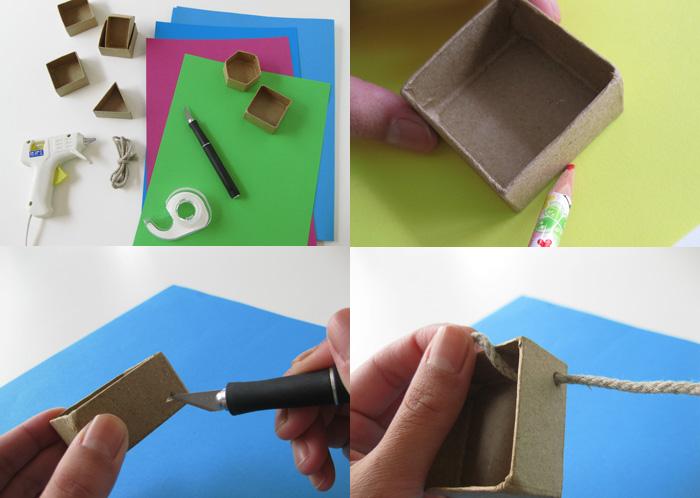 废纸盒手工小制作，一起来DIY迷你装饰小壁橱