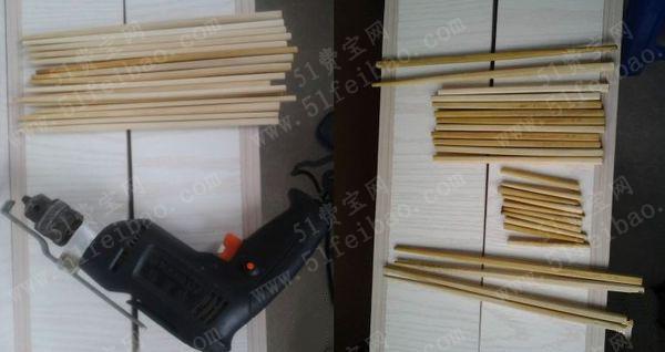 如何利用旧筷子做筷子笼