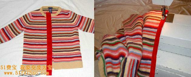 童装DIY，大人旧毛衣的再次利用