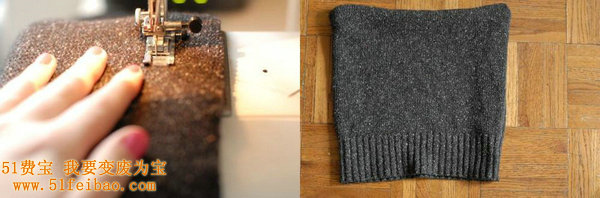 用旧毛衣DIY改造成笔记本/平板电脑内胆包