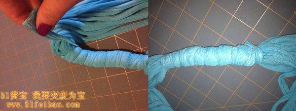 旧衣服DIY小制作，T恤改造项链围巾教程图解