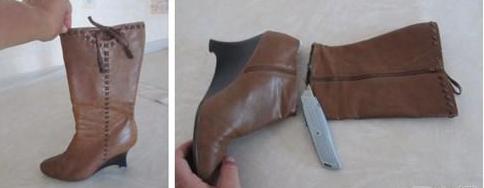 旧靴子的变废为宝好办法，DIY小手袋做法