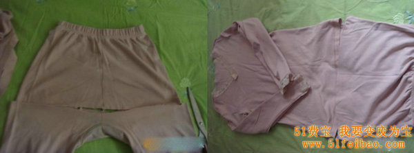 旧衣服再利用来改造的宝宝睡袋的做法