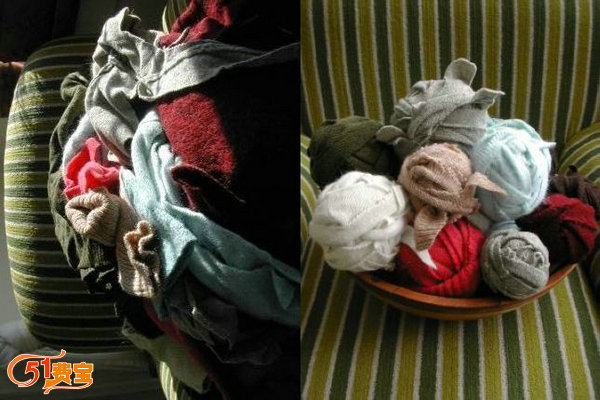 旧衣服编织宠物床