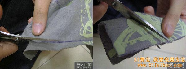 教你怎么利用旧衣服DIY公交卡卡包的做法