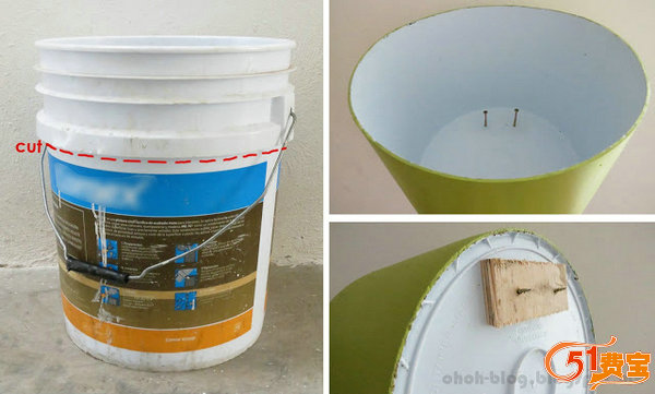 改造油漆桶做家庭便利收纳柜