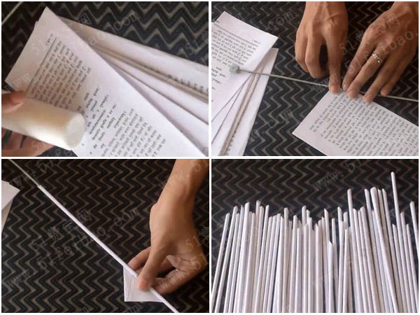 使用过时报纸手工diy收纳桶教学