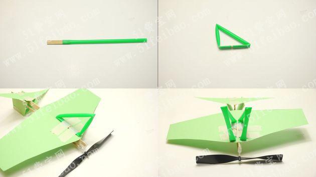 手工制作儿童科技小发明螺旋桨飞机教程