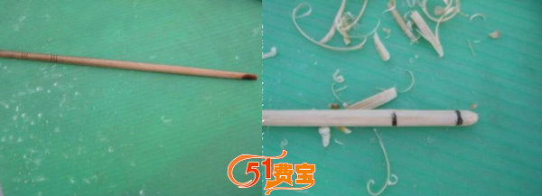 如何利用旧木筷制作手工钩针工具