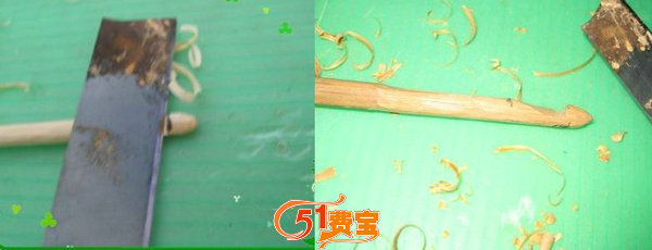 如何利用旧木筷制作手工钩针工具