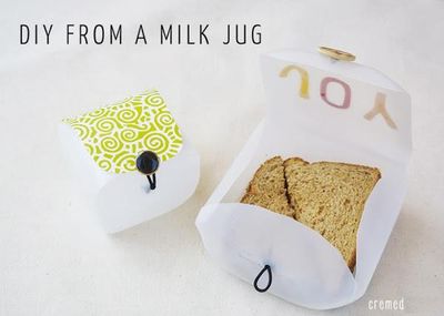 利用酸奶桶怎么做上班小食盒