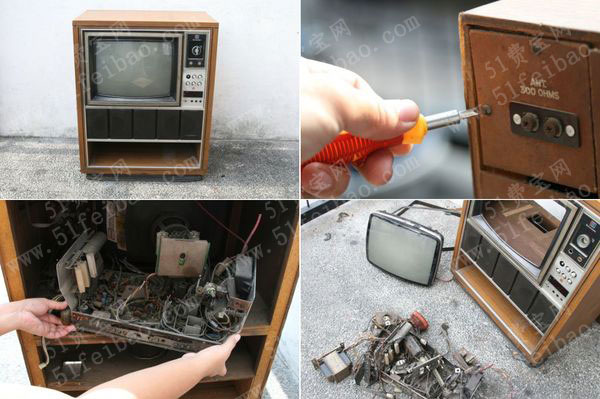旧式电视柜改造diy水族箱鱼缸制作教程